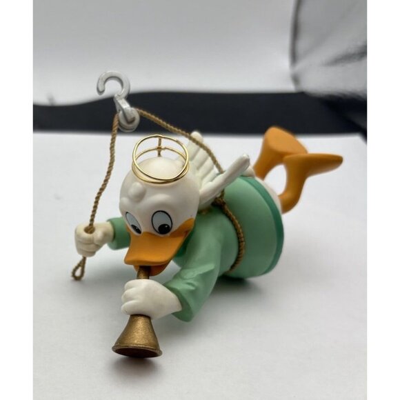 Disney's Groliers DONALD DUCK Angel Playing Horn Christmas Tree Hanging Ornament - Picture 3 of 7